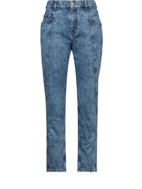 Isabel Marant Washed Blue High-Rise Straight Jeans size 25-26